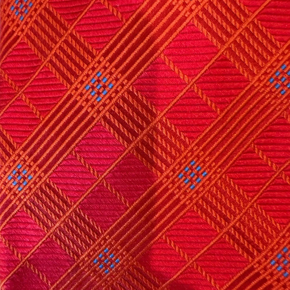 Robert Talbott Red Geometric Vintage Silk Neck tie